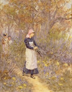 母のために木を集める 作： Helen Allingham